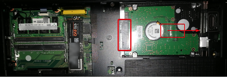 Acer Aspire F15 F5 573G 74R7 disco sata remover