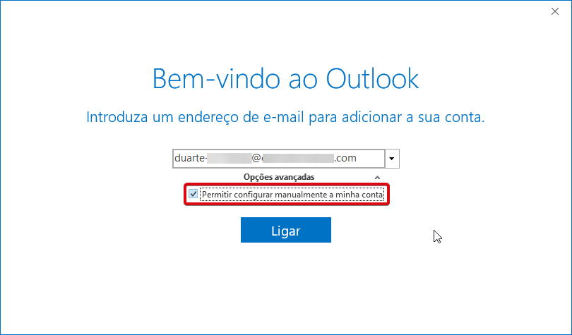 Outlook office 365 ptempresas adicionar conta